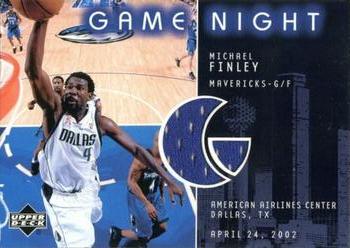 2002-03 Upper Deck - Game Night Jerseys #GN-MF Michael Finley Front