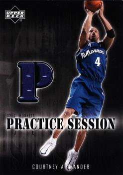 2002-03 Upper Deck - Practice Session Jerseys #CA-PS Courtney Alexander Front