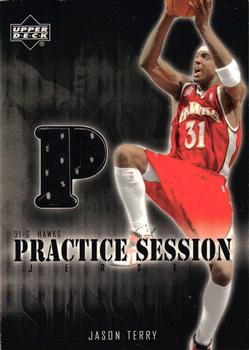 2002-03 Upper Deck - Practice Session Jerseys #JT-PS Jason Terry Front