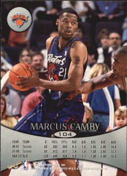 1998-99 SkyBox Molten Metal #104 Marcus Camby Back
