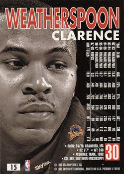 1998-99 SkyBox Premium #15 Clarence Weatherspoon Back