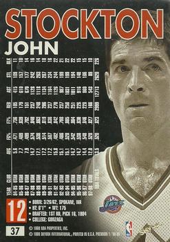 1998-99 SkyBox Premium #37 John Stockton Back