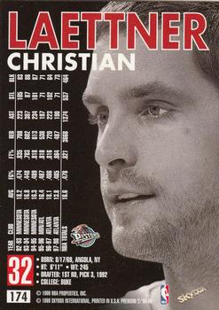 1998-99 SkyBox Premium #174 Christian Laettner Back