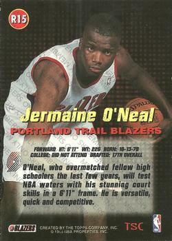 1996-97 Stadium Club - Member's Only Rookies (Series One) #R15 Jermaine O'Neal Back