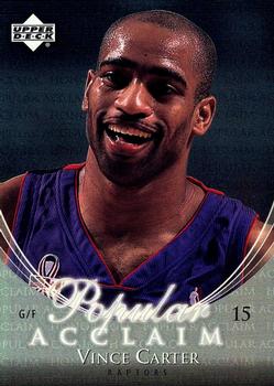 2002-03 Upper Deck Honor Roll - Popular Acclaim #PA5 Vince Carter Front