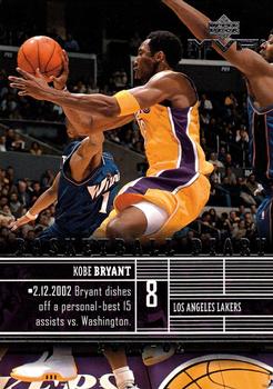 2002-03 Upper Deck MVP - Basketball Diary #B2 Kobe Bryant Front