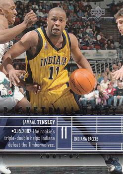 2002-03 Upper Deck MVP - Basketball Diary #B13 Jamaal Tinsley Front