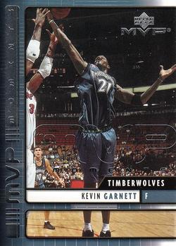 2002-03 Upper Deck MVP - MVP Moments #M6 Kevin Garnett Front
