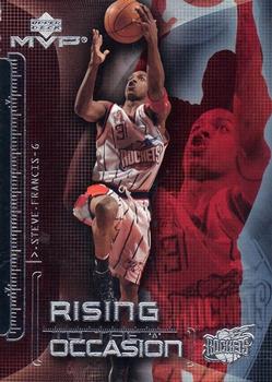 2002-03 Upper Deck MVP - Rising to the Occasion #R10 Steve Francis Front