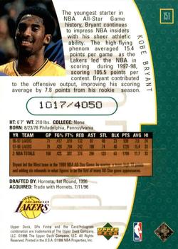1998-99 SPx Finite #151 Kobe Bryant Back