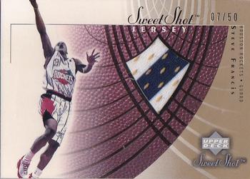 2002-03 Upper Deck Sweet Shot - Jerseys Gold #SF-J Steve Francis Front