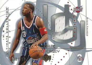 2002-03 Upper Deck Ultimate Collection - Jerseys #SF Steve Francis Front