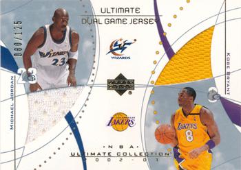 2002-03 Upper Deck Ultimate Collection - Jerseys Dual #MJ/KB Michael Jordan / Kobe Bryant Front