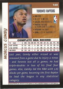 1998-99 Topps #140 Marcus Camby Back