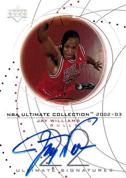 2002-03 Upper Deck Ultimate Collection - Signatures #JW-S Jay Williams Front
