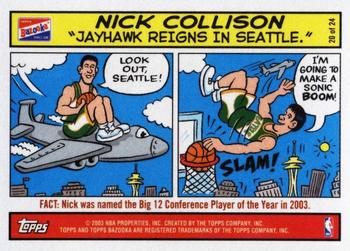 2003-04 Bazooka - Comics #20 Nick Collison Front