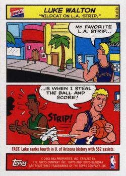 2003-04 Bazooka - Comics #24 Luke Walton Front