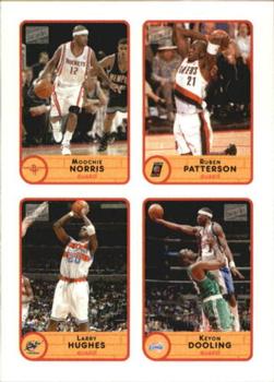 2003-04 Bazooka - Four-on-One Stickers #41 Moochie Norris / Ruben Patterson / Larry Hughes / Keyon Dooling Front