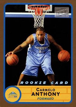 2003-04 Bazooka - Gold #240a Carmelo Anthony Front