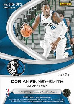 2020-21 Panini Spectra - Signatures Astral #SIG-DFS Dorian Finney-Smith Back