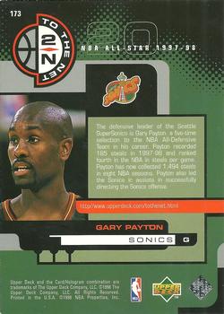 1998-99 Upper Deck #173 Gary Payton Back
