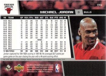 1998-99 Upper Deck #230a Michael Jordan Back