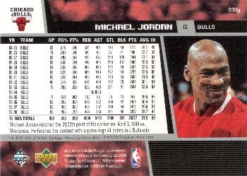1998-99 Upper Deck #230g Michael Jordan Back