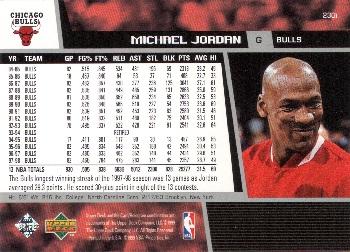 1998-99 Upper Deck #230i Michael Jordan Back