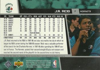 1998-99 Upper Deck #17 J.R. Reid Back