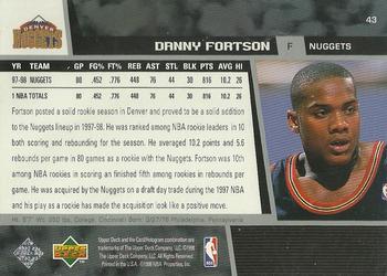 1998-99 Upper Deck #43 Danny Fortson Back