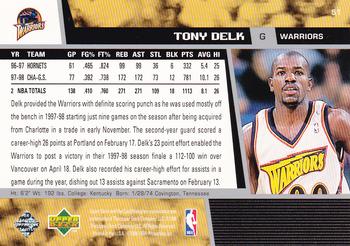 1998-99 Upper Deck #51 Tony Delk Back