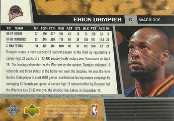 1998-99 Upper Deck #52 Erick Dampier Back
