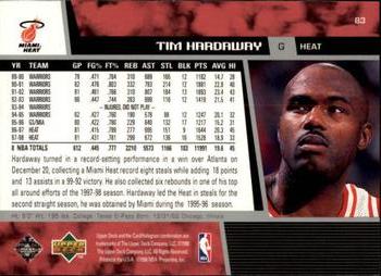 1998-99 Upper Deck #83 Tim Hardaway Back