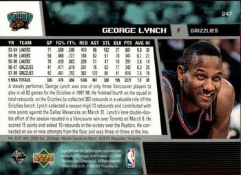 1998-99 Upper Deck #247 George Lynch Back