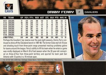 1998-99 Upper Deck #254 Danny Ferry Back