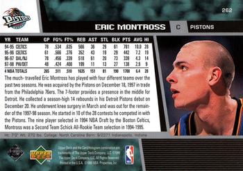 1998-99 Upper Deck #262 Eric Montross Back