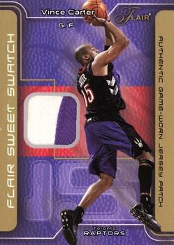 2003-04 Flair - Sweet Swatch Patches #SSP-VC Vince Carter Front
