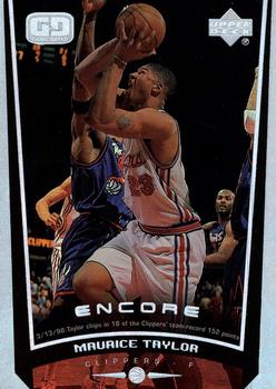 1998-99 Upper Deck Encore #38 Maurice Taylor Front