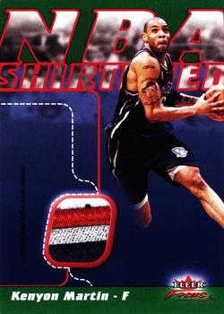 2003-04 Fleer Focus - NBA Shirtified Jersey Numbers #NSN-KM Kenyon Martin Front