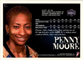1999 Hoops WNBA #17 Penny Moore Back