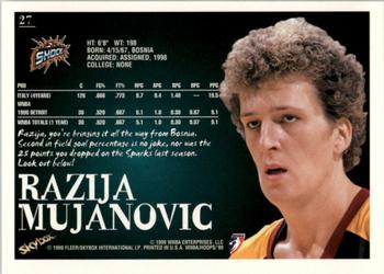 1999 Hoops WNBA #27 Razija Mujanovic Back