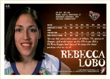 1999 Hoops WNBA #68 Rebecca Lobo Back