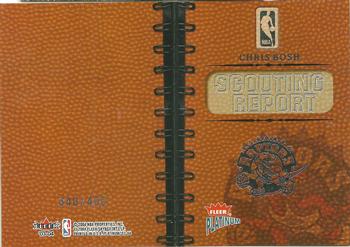 2003-04 Fleer Platinum - NBA Scouting Report #15 NBA Chris Bosh Back