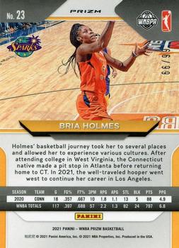 2021 Panini Prizm WNBA - Prizms Purple #23 Bria Holmes Back