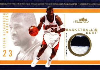 2003-04 Fleer Showcase - Basketball's Best Memorabilia Gold #BB-JR Jason Richardson Front