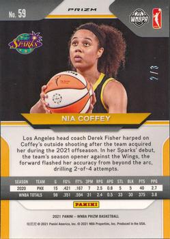 2021 Panini Prizm WNBA - Prizms Mosaic #59 Nia Coffey Back