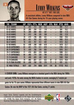 1998-99 Upper Deck Century Legends #38 Lenny Wilkens Back