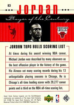 1998-99 Upper Deck Century Legends #83 Michael Jordan Back