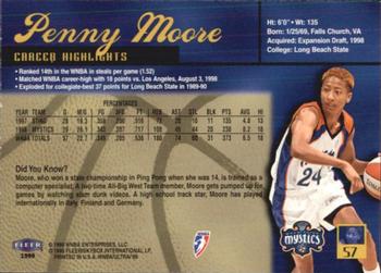 1999 Ultra WNBA #57 Penny Moore Back