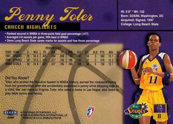 1999 Ultra WNBA #8 Penny Toler Back
